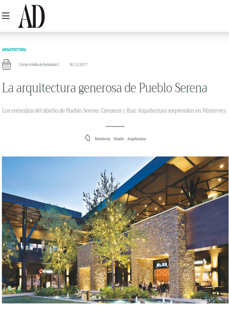 AD ARCHITECTURAL DIGEST - Diciembre 2017