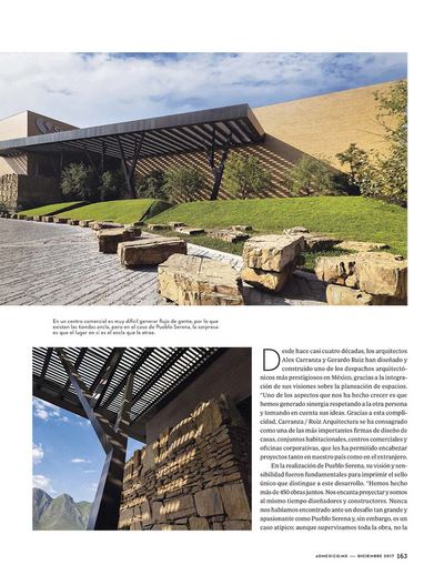 AD ARCHITECTURAL DIGEST - Diciembre 2017